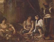 Eugene Delacroix Femmes d'Alger dans leur appartement (mk32) USA oil painting artist